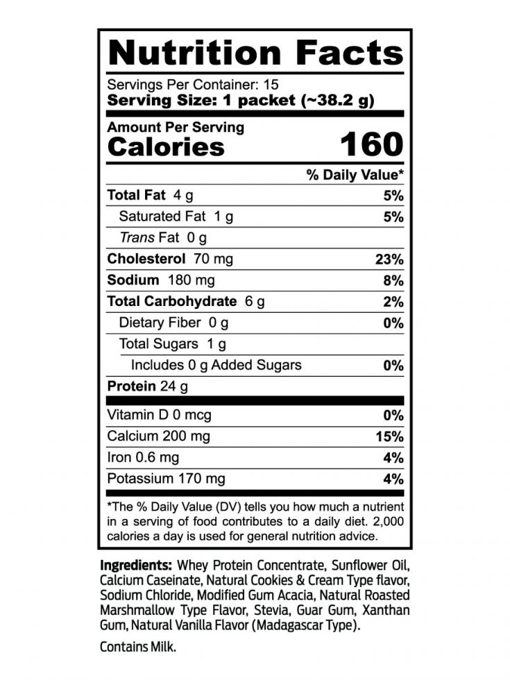 Limited Edition Cookies 'N Cream Protein Shake 30c Pouch