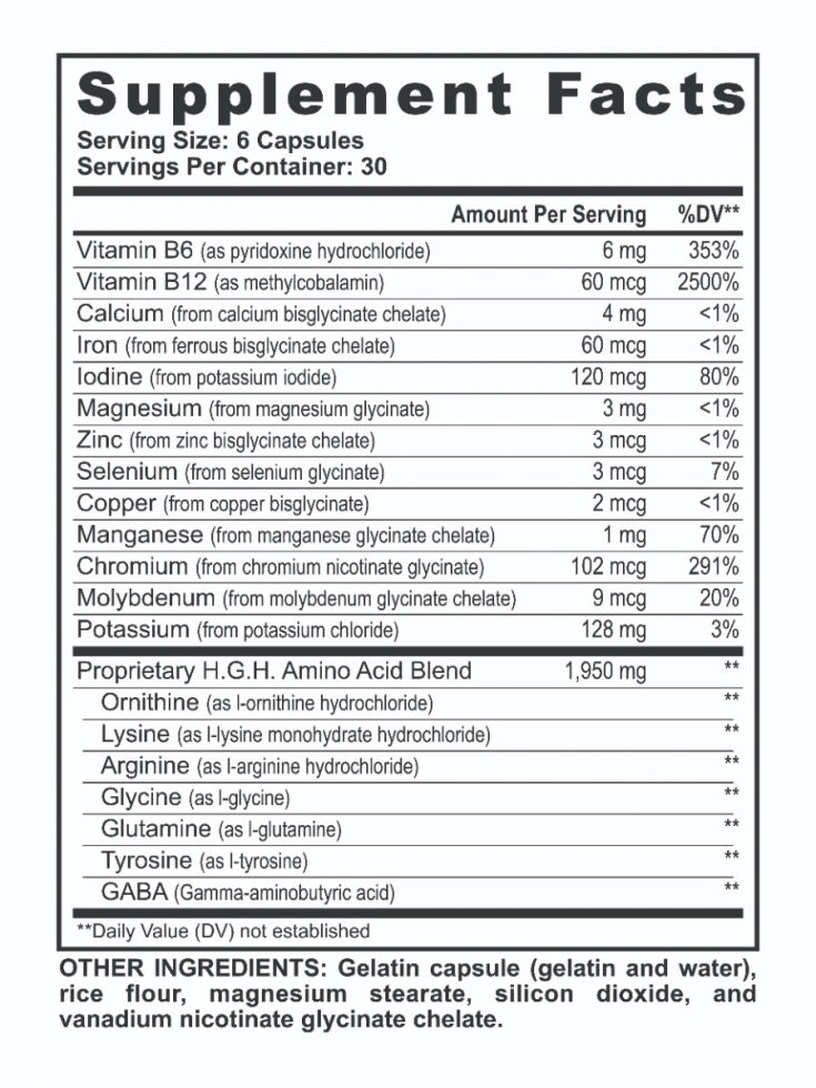 HGH Amino Acid Blend 180c