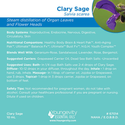 Clary Sage Essential Oil - 10ml