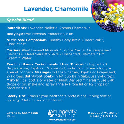 Lavender Chamomile Essential Oil Blend - 10ml