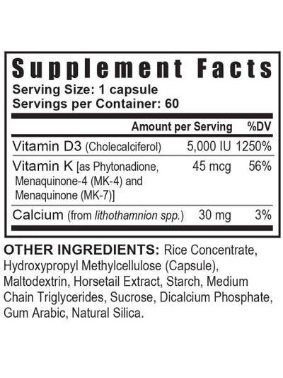 Vitamin D3 - 60 capsules