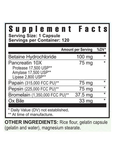 Enzymes -120 caps