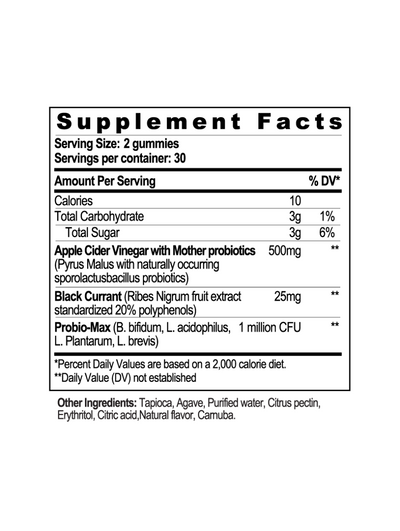 Apple Cider Vinegar Gummies (60 ct)