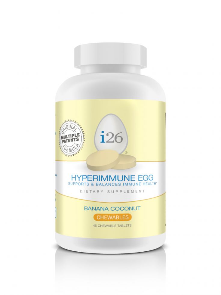 i26 Hyperimmune Egg Banana Coconut Chewables