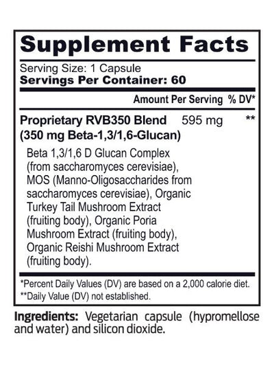 RVB 350 (Beta 1, 3/1,6-Glucan) 60c