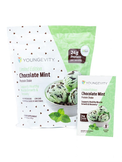 Chocolate Mint Protein Shake 15 packet box