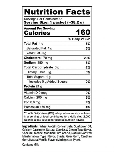 Limited Edition Cookies 'N Cream Protein Shake 30c Pouch