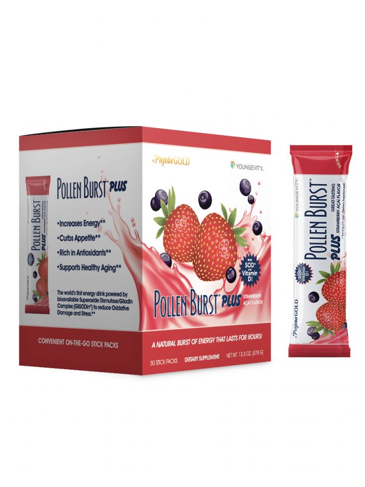 Pollen Burst Plus Strawberry Acai (30 count serving box)