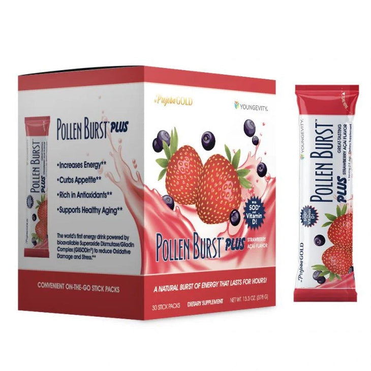 Pollen Burst Plus Strawberry Acai (30 count serving box)