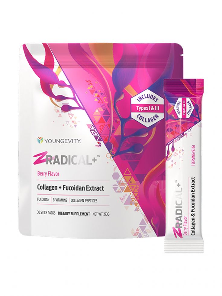 Zradical+  (Fucoidan, Collagen, & B Vitamins ) 30 Pouch