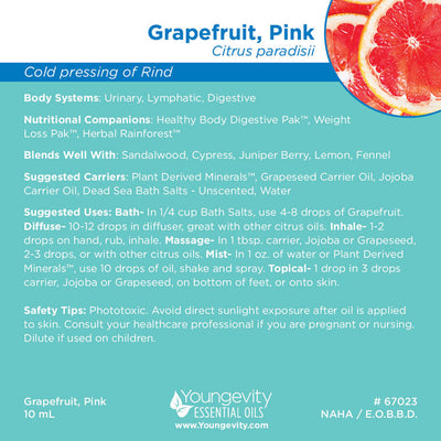 Grapefruit, Pink Essential Oil - 10ml