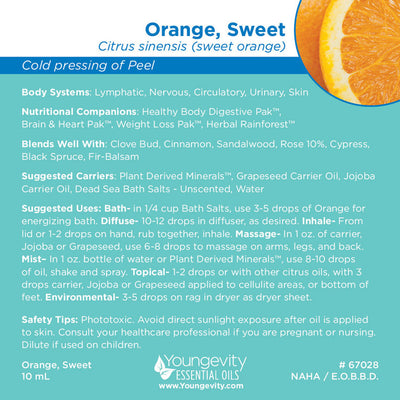 Orange, Sweet Essential Oil - 10ml