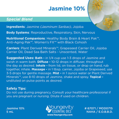 Jasmine 10% Essential Oil - 5ml