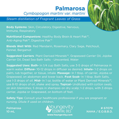 Palmarosa Essential Oil - 10ml